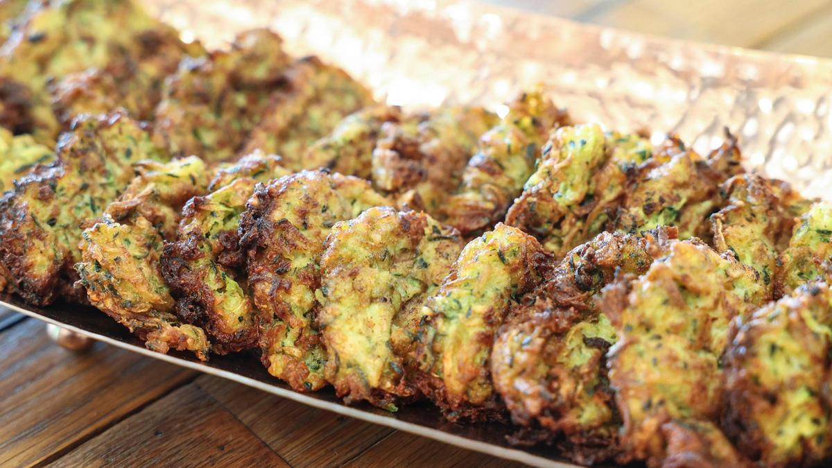 Zucchini pancace at The Eatery at Vina Robles, seen here on June 25, 2025.