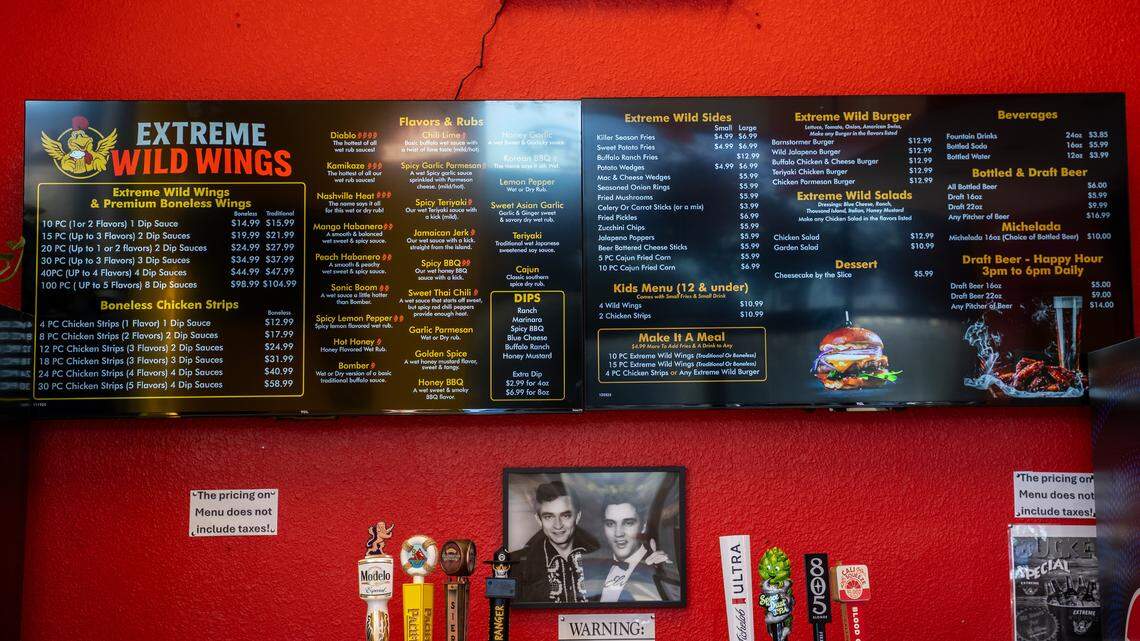 Extreme Wild Wings opened in late 2025, featuring a wing menu with 26 different spices, pictured here on Wednesday, Jan. 7, 2026. A grand opening is planned for late January or early February.