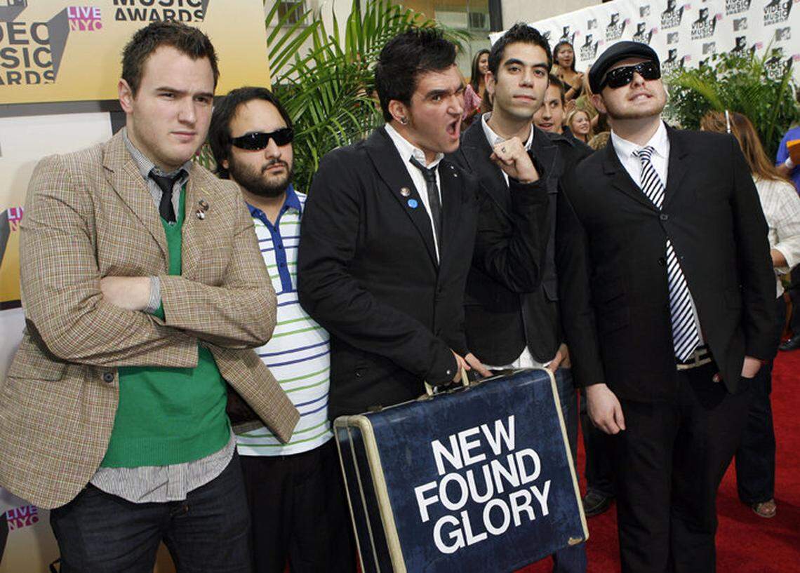 Members of the group New Found Glory arrive at the 2006 MTV Video Music Awards in New York, on Thursday, Aug. 31, 2006.