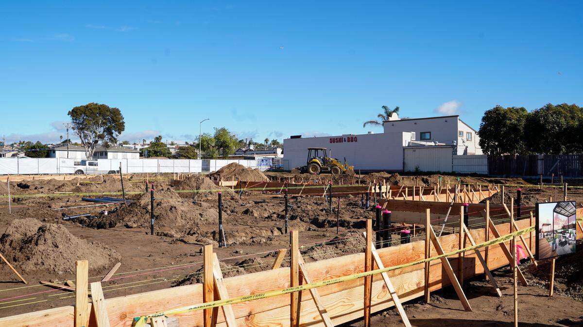 Coastal Community Builders hosted a groundbreaking event for a 37-unit mixed-use project on West Grand Avenue Jan. 25, 2023.