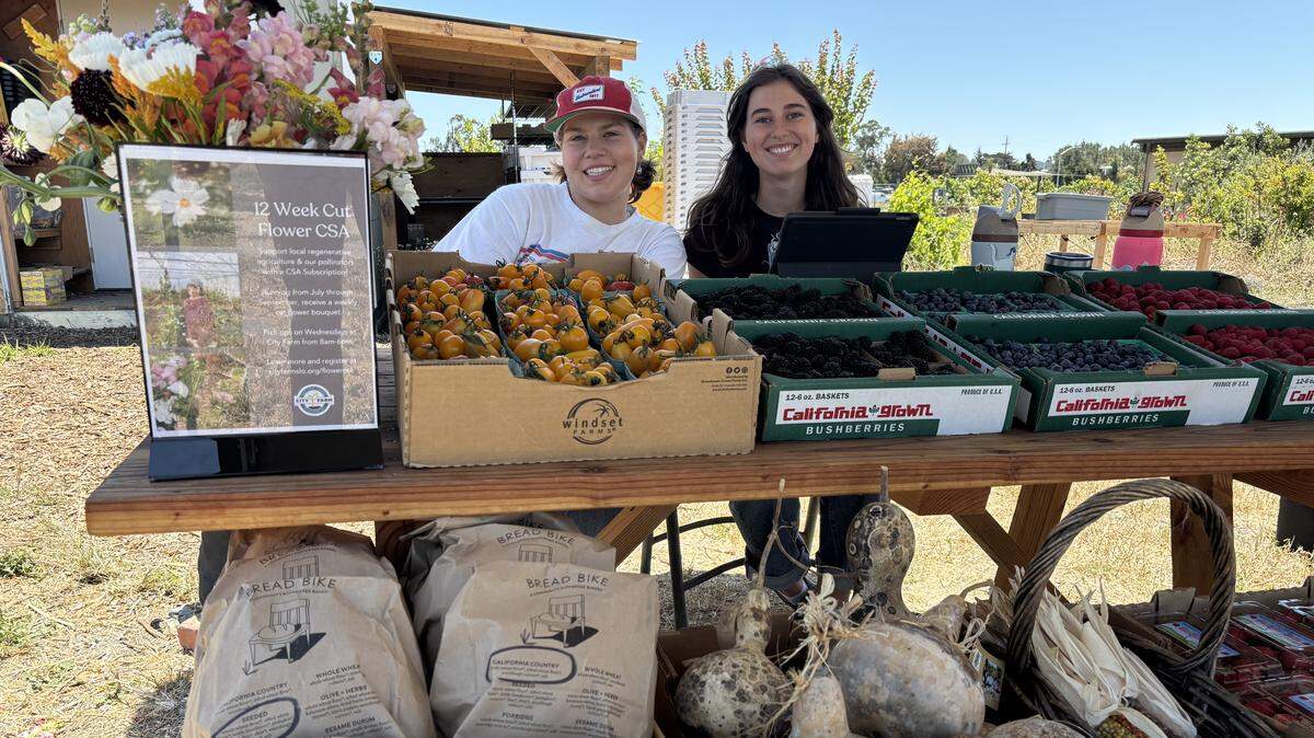 The new pay-what-you-can discount at City Farm SLO offers $30 off produce sold at the stand.