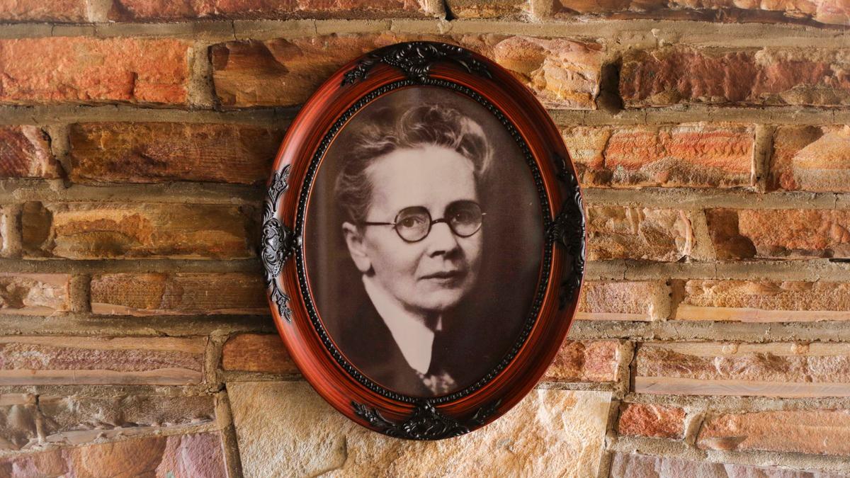 The Monday Club women’s club is celebrating 100 years, and the members continue to be active in community service. Famed Hearst Castle architect Julia Morgan designed the building, seen here on Monterey Street near Grand Avenue, on Sept. 20, 2024. Her portrait hangs on the mantle.