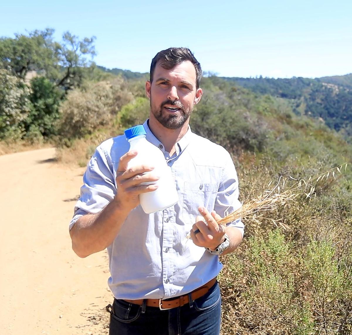 Cal Poly lecturer Jesse Acosta helped develop a new type of long-lasting fire retardant that can be sprayed proactively at the beginning of fire season.