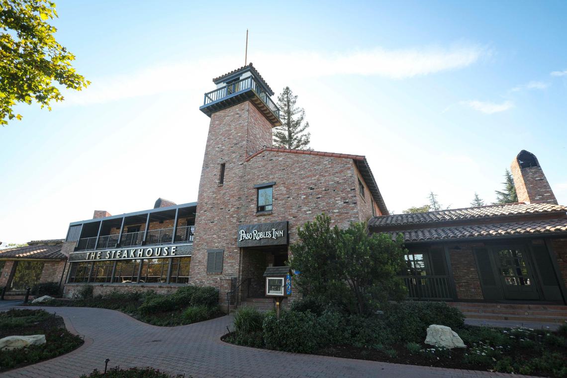 Bricks from the orignial 1891 Paso Robles inn were used to build the 1942 rebuild after fire destroyed much of the original in 1940. The Paso Robles landmark has been renovated updating both the interior and gardens. Tour of the newly renovated Paso Robles Inn on Oct. 9, 2024.