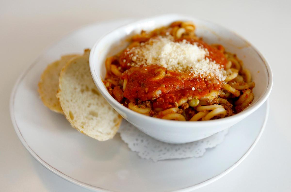 Pasta al Forno is made with baked anelletti baby rings pasta, bolognese ragu, prosciutto cotto, eggplant, tomato, and toasted bread crumbs. Luca’s Sicilian Wine & Deli opens in Arroyo Grande with Sicilian dishes and family flair.