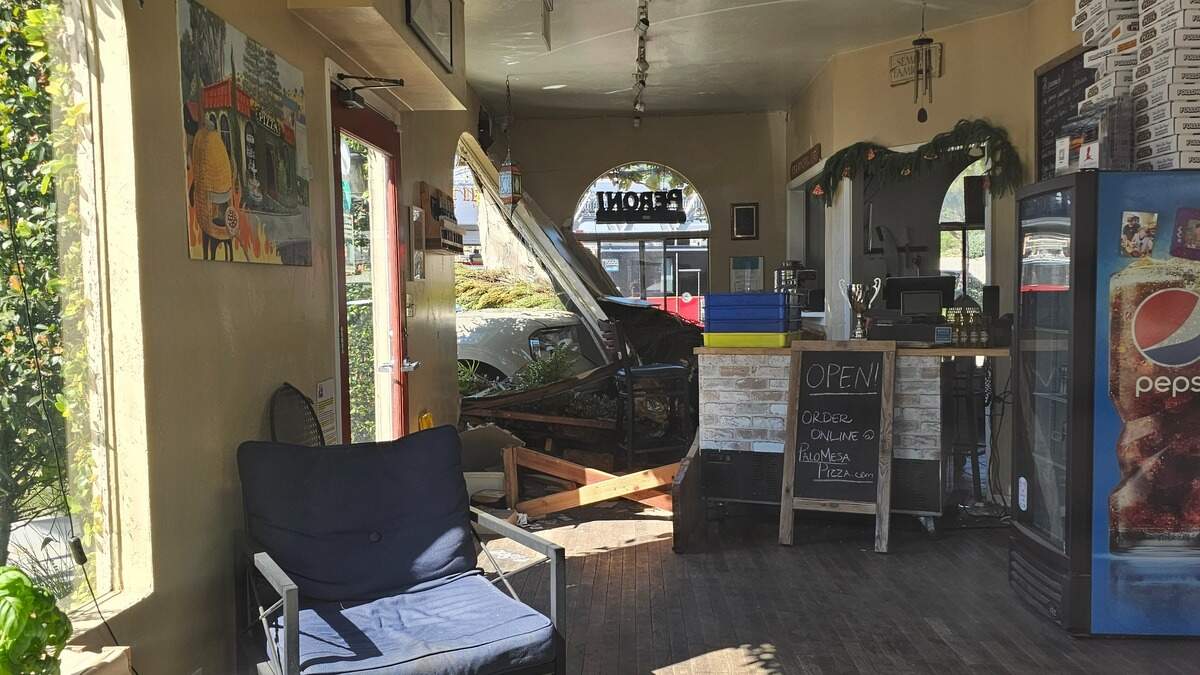 A pickup truck barreled into Palo Mesa Pizza in Arroyo Grande on March 2, 2026, forcing the popular pizza joint to shut down indefinitely.