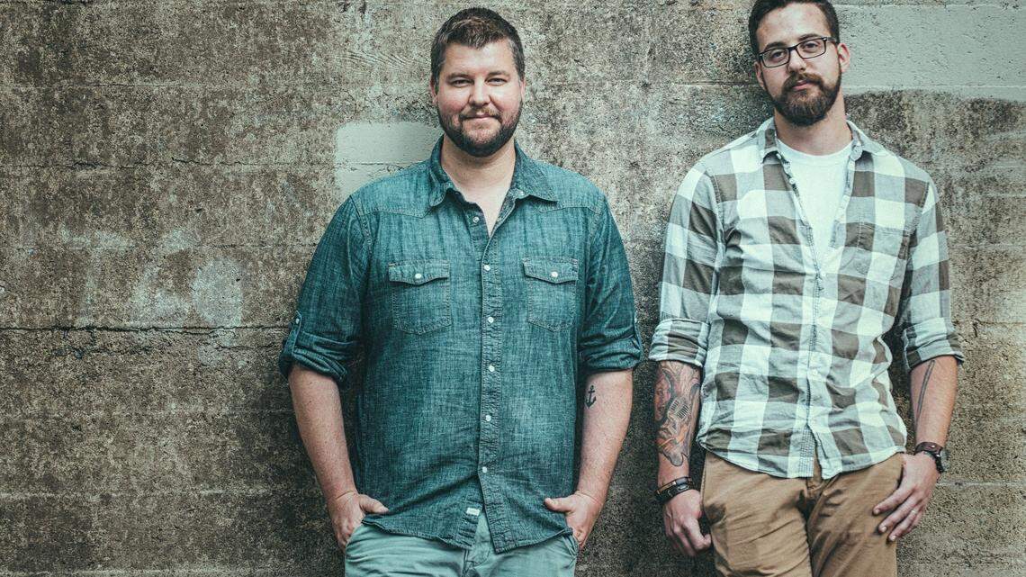 Americana quartet Moonshiner Collective, featuring Dan Curcio and Ryan House, pictured here, plus Daniel and Vince Cimo, will perform at Concerts in the Plaza in summer 2026.