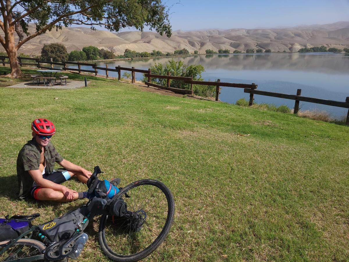 Cal Poly student Tyler Brown, pictured, and Tasman Alexander are planning to bike across the country eating only Chipotle burritos — if the Mexican food company will sponsor them.
