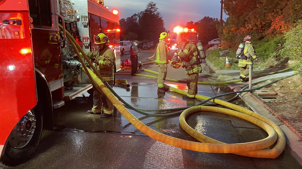 One person was injured in a Nipomo mobile home fire on Neptune Drive.