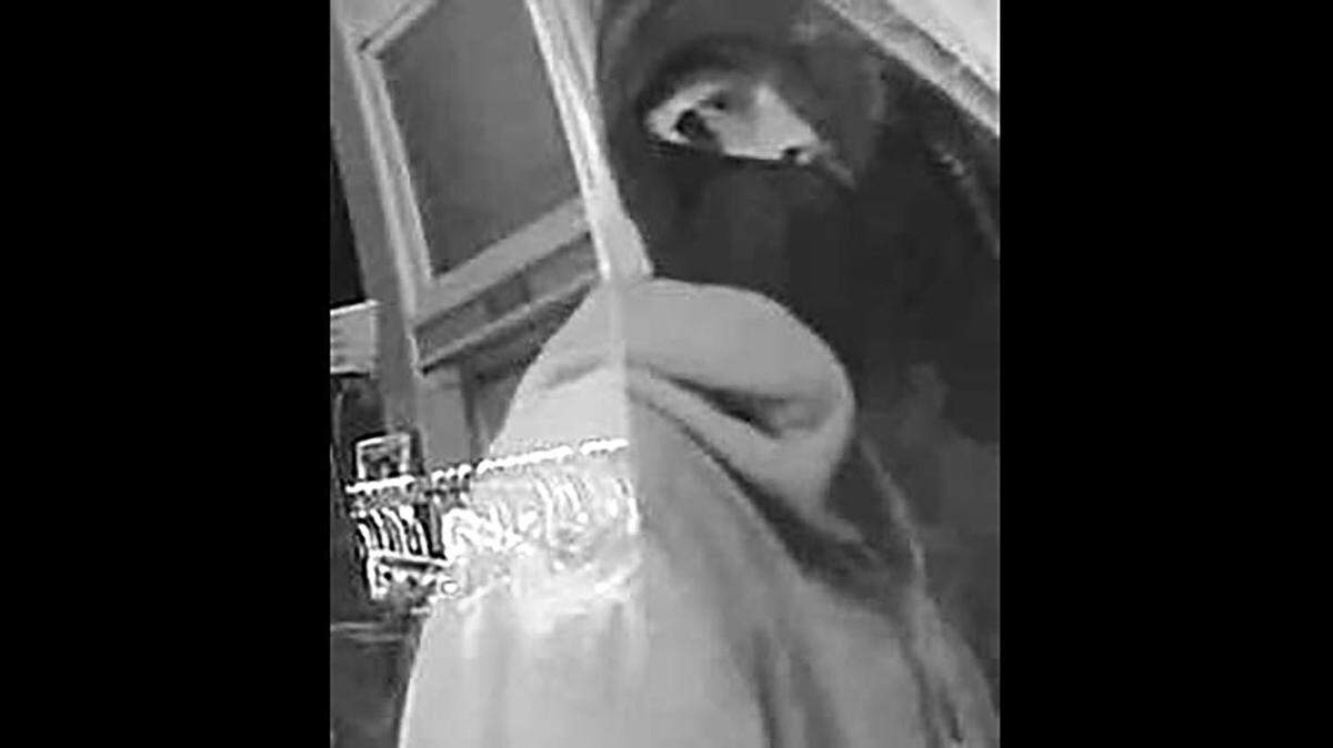 A masked burglar was caught on video breaking into Upscale Resale in Templeton on April 30, 2026.