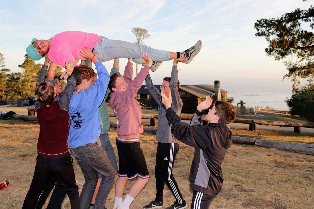 This “carry the counselor” hilarity happened during summer camp in 2019, when a group of young teen boys was invited to come up with something challenging to do. They decided they wanted to carry their counselor all across the camp.