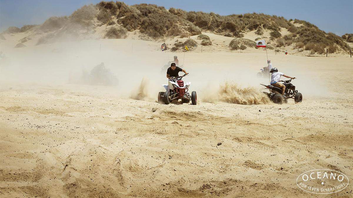 A picture of the Oceano Dunes State Vehicular Recreation Area from the forthcoming book “Oceano (for seven generations)” by Lana Z Caplan.