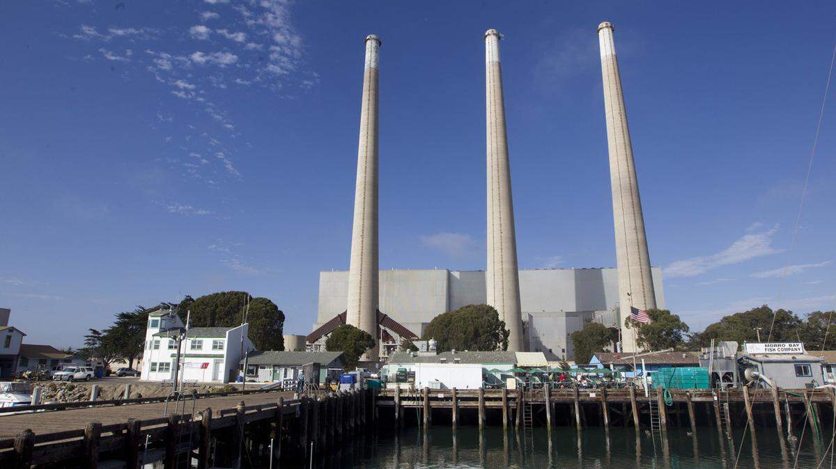 The Morro Bay Power Plant's three towering smokestacks have been a city landmark since the 1950s.