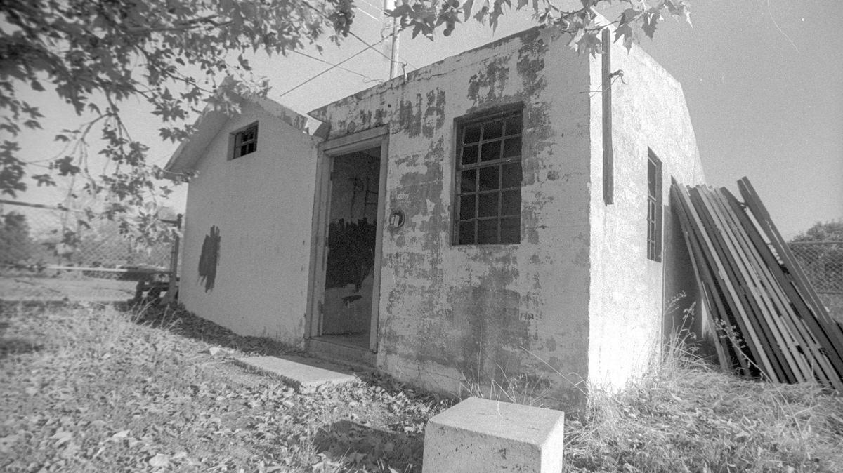 The Santa Margarita jail was built of stone and cement sometime before World War I and located next to the town library. The building was being considered for preservation Nov. 19, 1979.