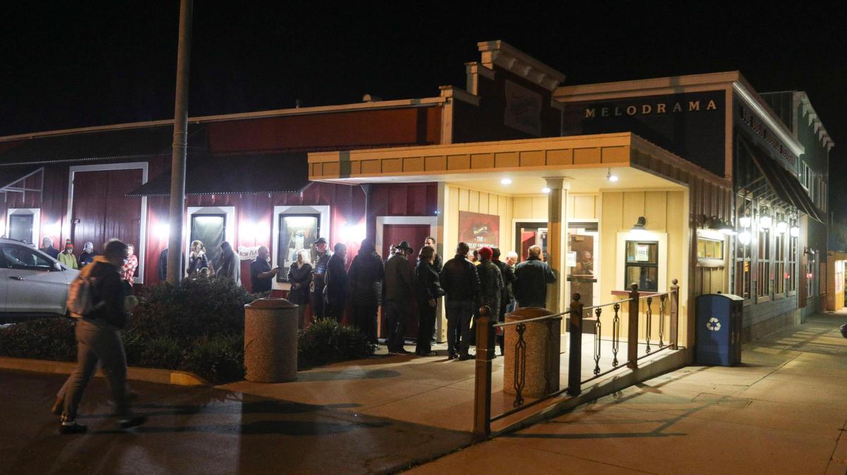 Crowds lines up for performance at The Great American Melodrama & Vaudeville seen here on Jan 31, 2025.