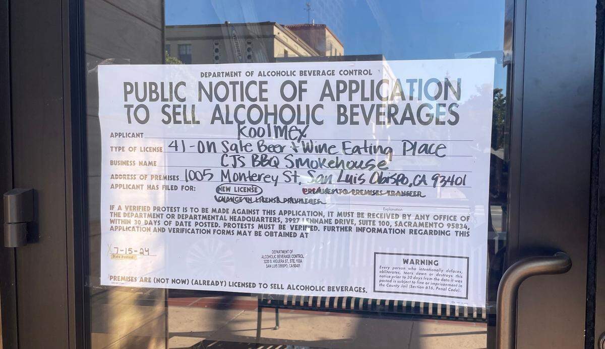A new restaurant is opening in the vacant Mo’s Smokehouse BBQ space on Monterey Street in downtown San Luis Obispo. CJ’s BBQ Smokehouse has another location in Oxnard.