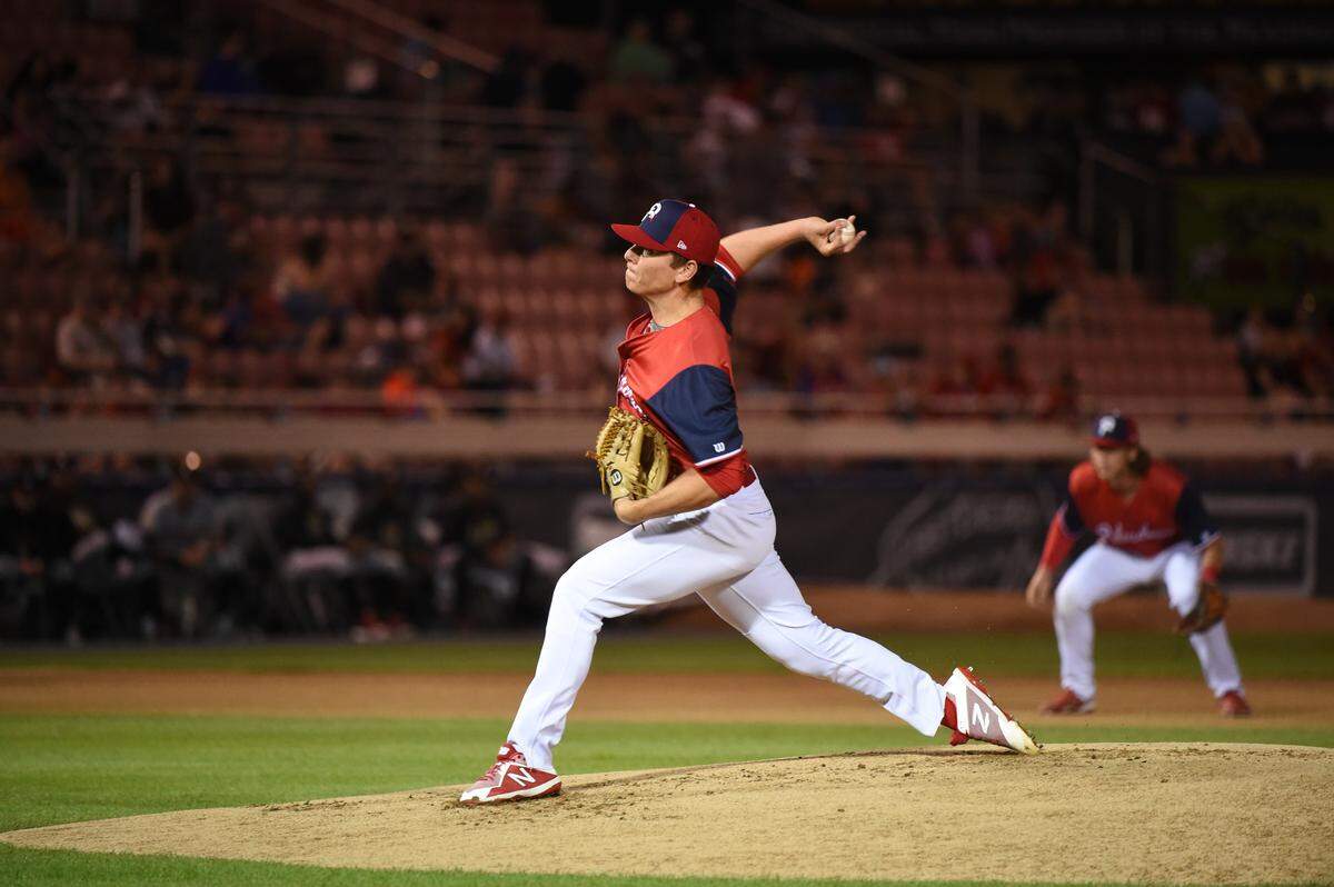 Former Templeton High School and Cal Poly pitcher Spencer Howard throws for the double-A Reading Fightin’ Phils.