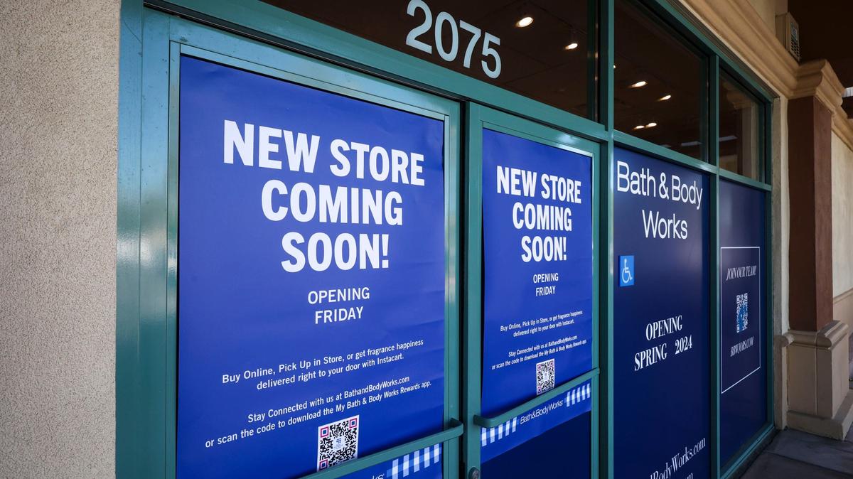 A new Bath & Body Works is opening in Paso Robles in The Crossings shopping center. It will be the second San Luis Obispo County location. Seen here on April 16, 2024.