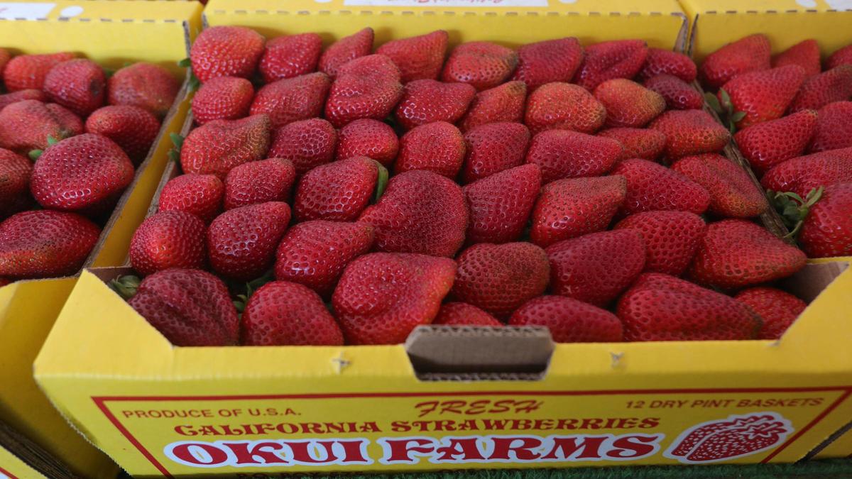 Okui’s Strawberry n Fruit Stand at the corner of Highland Way and 13th Street in Grover Beach carries locally grown produce and flowers.