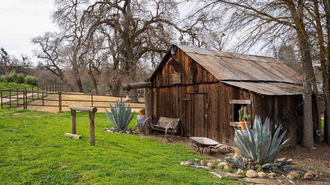 Creston Manor, a 577-acre property on Calf Canyon Road, is up for sale for around $7 million, pictured here Monday, Feb. 9, 2026. The property was once owned by "Jeopardy!" host Alex Trebek and includes 22 acres of vineyard vines, farm land and several residences.