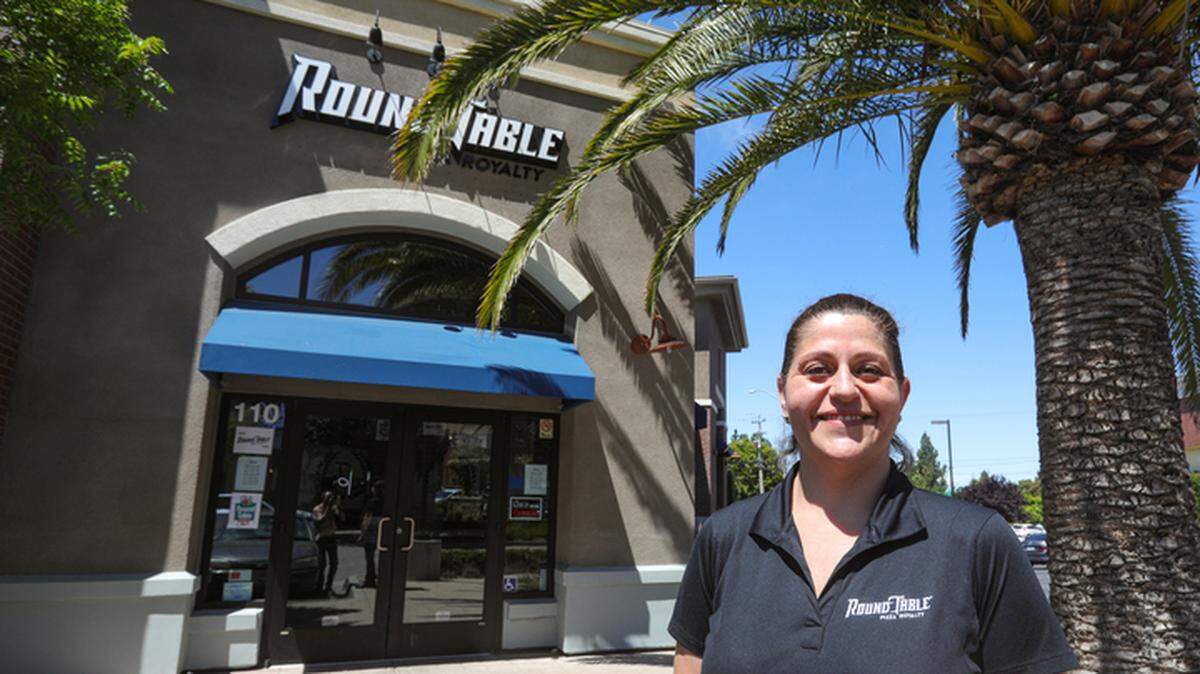 A new Round Table Pizza location is open on Broad Street in San Luis Obispo. Jennifer Lindo is area manager.
