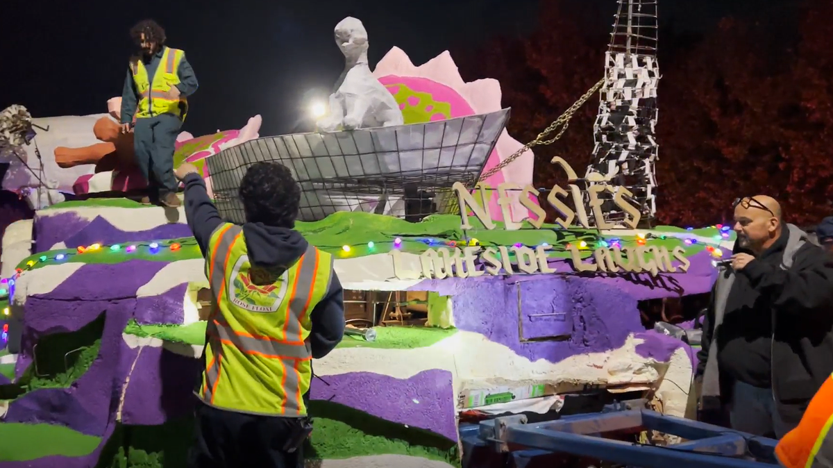 Cal Poly students christened the universities’ 2025 Rose Parade float before sending it off to Pasadena to be decorated ahead of its big New Year’s Day appearance.&nbsp;