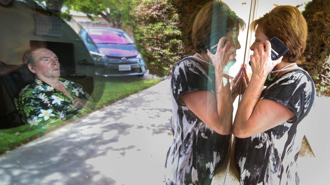 ‘It’s hard being apart.’ SLO County woman visits husband daily through nursing home window