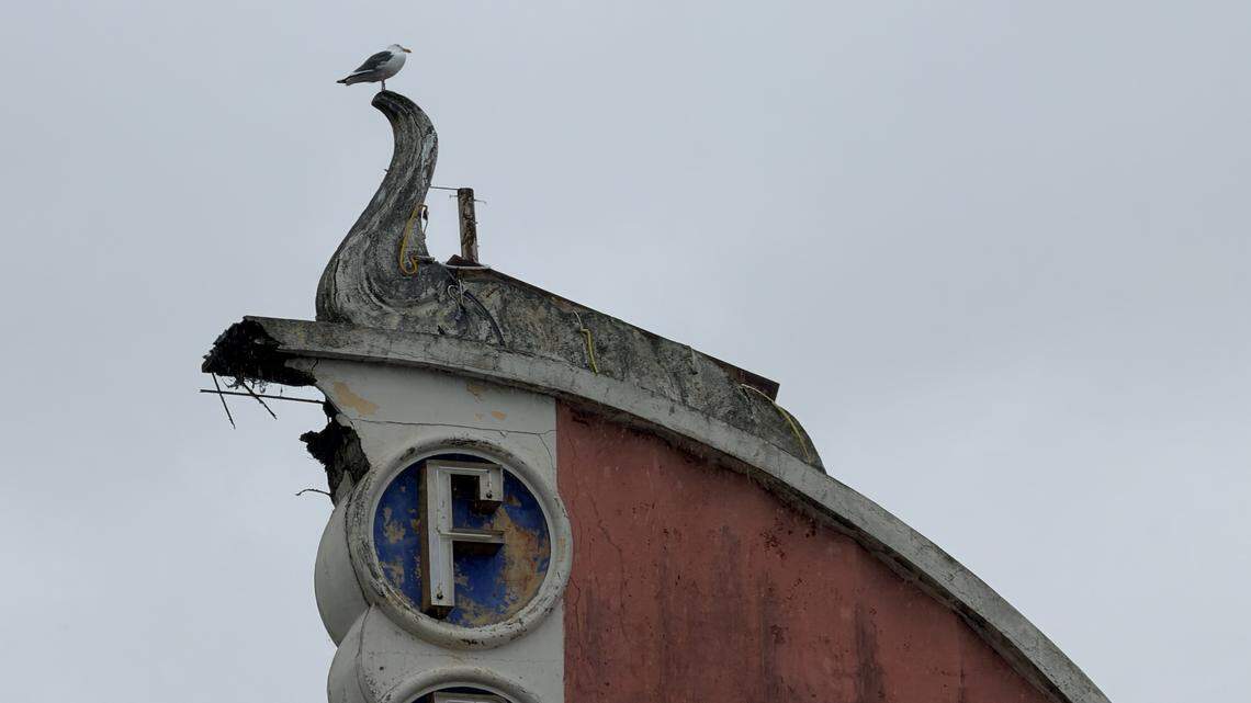 Damaged Fremont Theater marquee still a risk, SLO says. Now what?