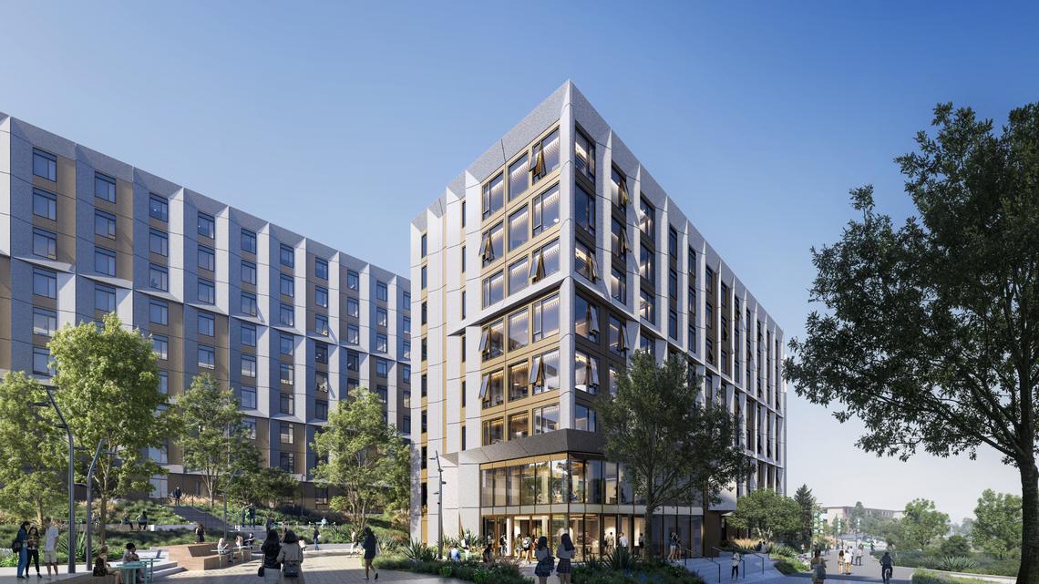 Cal Poly releases first look at incoming 4,200-unit modular dorm layout. See the design
