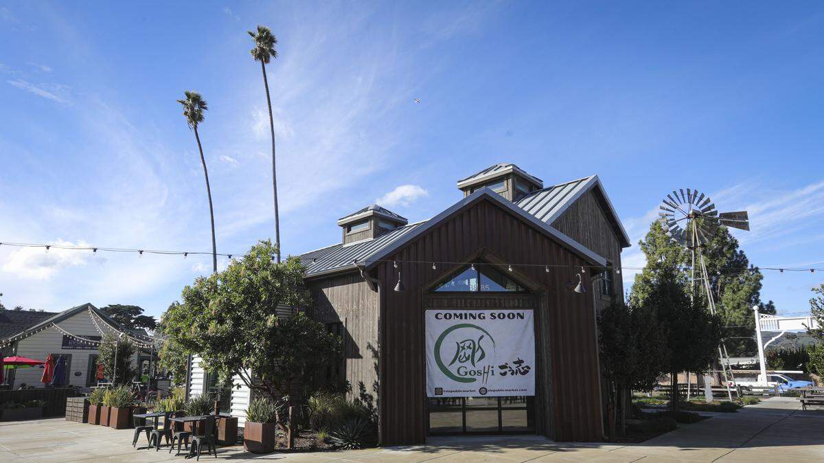 SLO Public market will have new tenants including Goshi now in the process of finishing spaces and opening soon, seen here on Jan. 6, 2026.