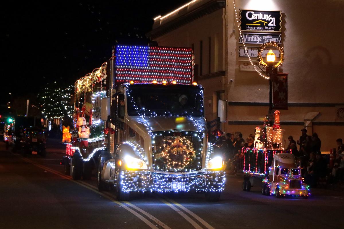 Hundreds of visitors lined the streets through The Village on Dec. 1 to watch the lighted floats pass by during the Arroyo Grande parade.