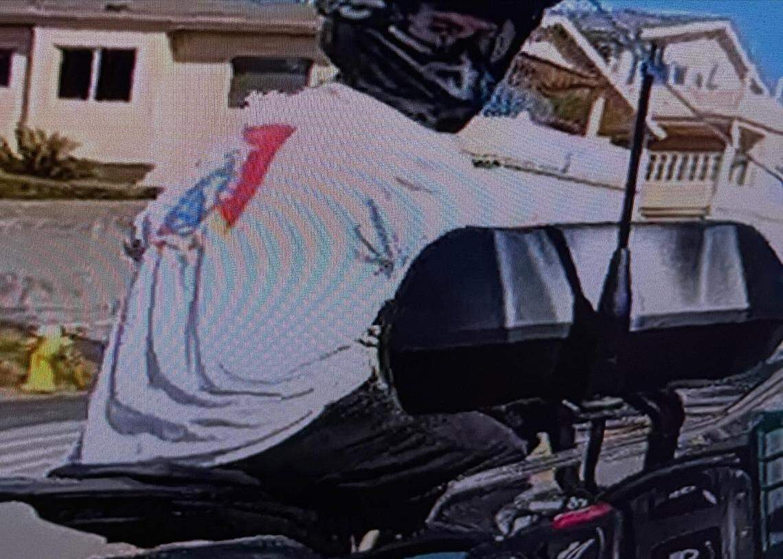 The California Highway Patrol is searching for a man who led officers on a high-speed chase through San Luis Obispo County on April 19, 2026.