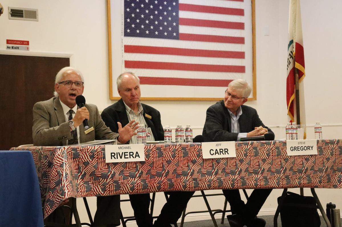 Paso Robles City Council candidates participated in a forum where they discussed everything from tourism to homelessness to infrastructure in their town. District 3 candidates Michael Rivera, Jeff Carr and Steve Gregory responded in the second round of questions.