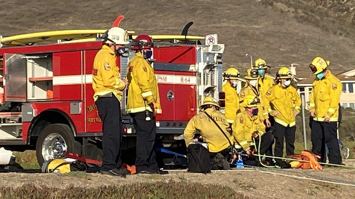 Firefighters rescue hiker who may have fallen off cliff in Pismo Beach