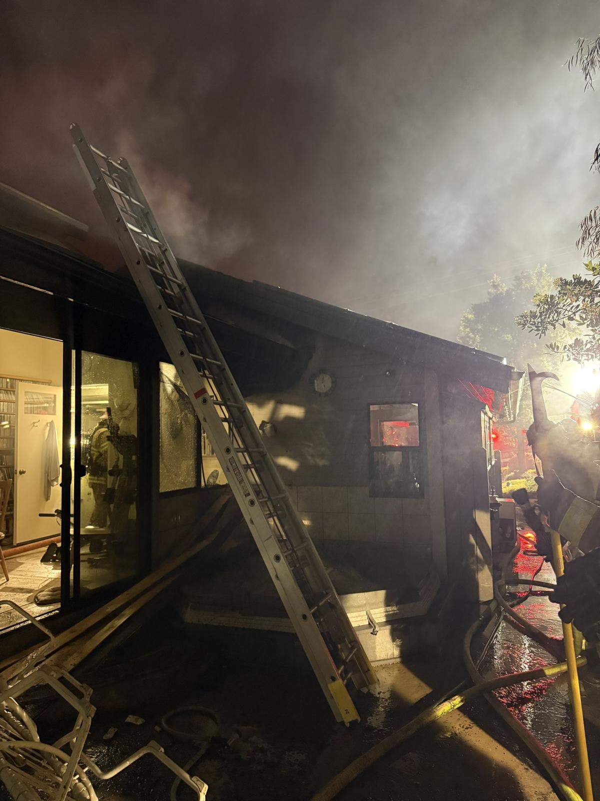 Cal Fire fought a house fire in Los Osos on May 21, 2026.