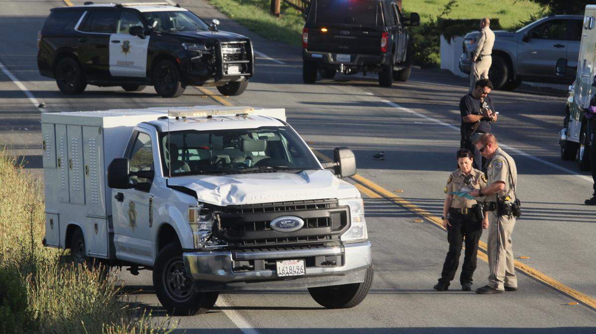 An animal control truck struck and killed a pedestrian near San Luis Obispo on Feb. 25, 2026, and emergency responders closed parts of Orcutt Road and Johnson Avenue.