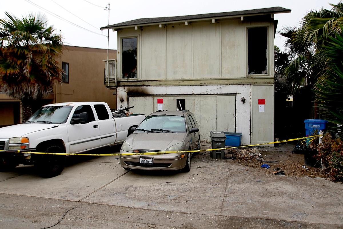 Two people were injured and others displaced in a possible arson fire on Sept. 22, 2021, that destroyed a home on Trinidad Street in Morro Bay and damaged two others, according to Morro Bay Fire Department Chief Dan McCrain.
