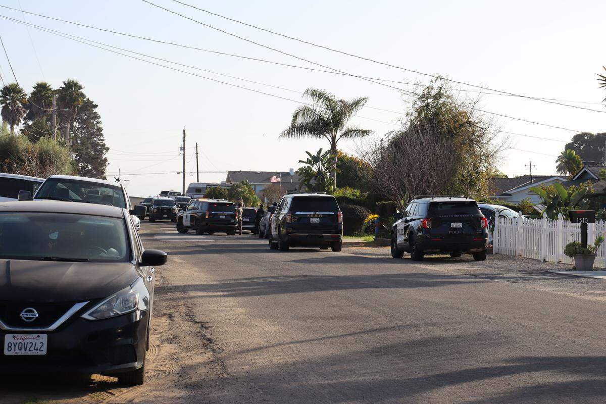 Law enforcement responded to reports of a break-in at a home near 18th Street and the Pike in Oceano on Friday, Feb. 6, 2026.