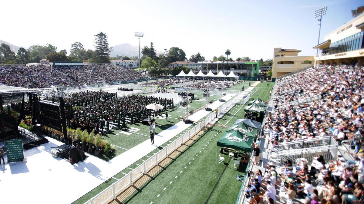 Cal Poly commencement will be on Saturday, June 13, and Sunday, June 14, 2026, at Alex G. Spanos Stadium