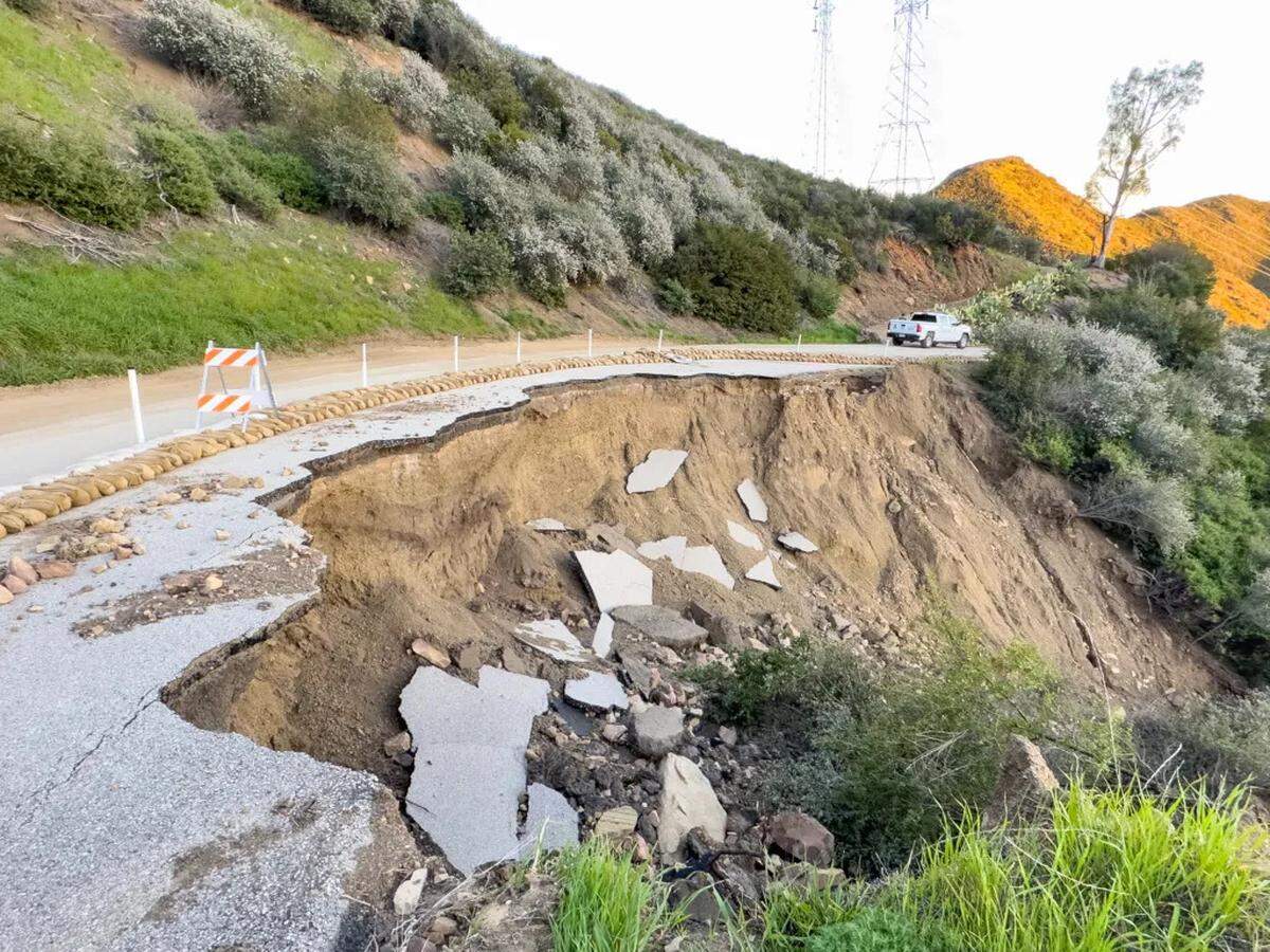Many slides on Gibraltar Road need to be repaired before the road can be reopened.
