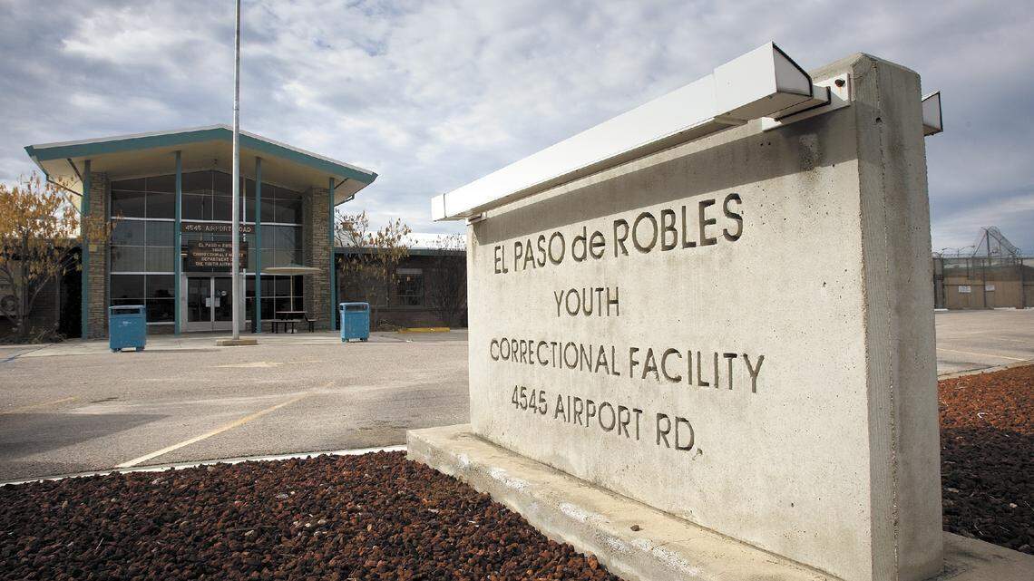 The parking lot at the now closed youth correctional facility in Paso Robles.
