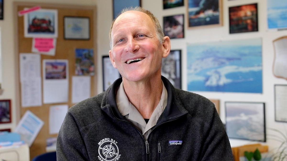 Eric Endersby is retiring as Morro Bay Harbor Department director. He is seen here in 2021 at the harbor department office.