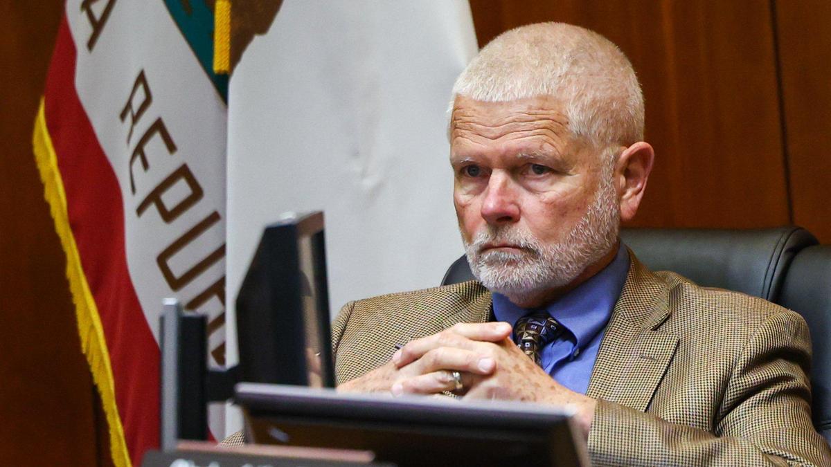 San Luis Obispo County Supervisor Bruce Gibson listens to public comment Feb. 7.