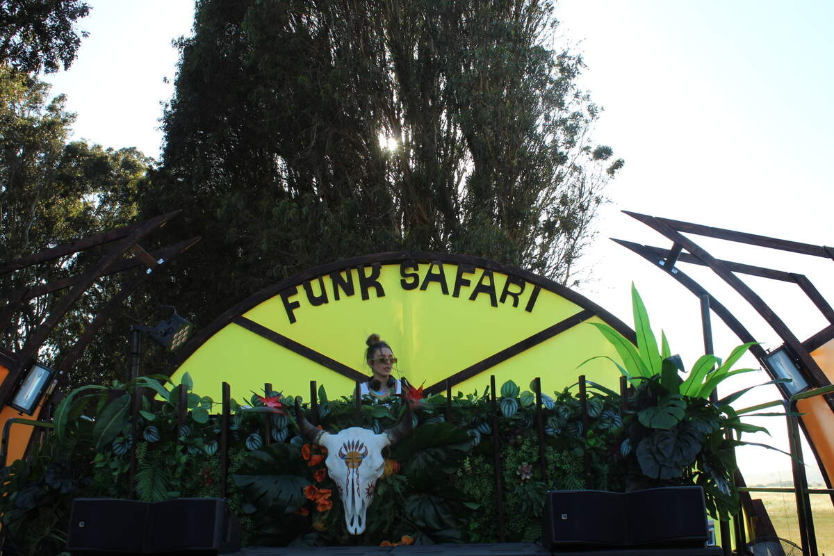 Miss Dre, a DJ, plays at one of Shabang’s stages called Funk Safari on Friday, May 13, 2022.