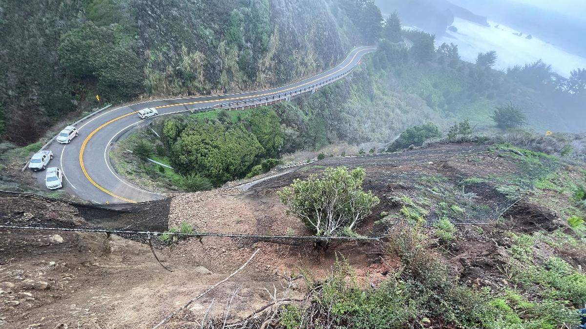 Highway 1 is slated to reopen to the public from the Polar Star slide, located about a mile south of Ragged Point in San Luis Obispo, to south of the Mill Creek slide about 18 miles north of the border between Monterey and San Luis Obispo counties, on Feb. 12, 2023.
