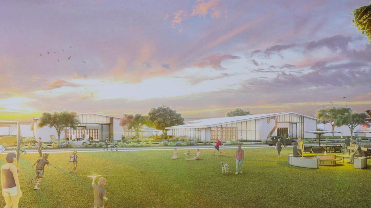 Majestic Realty, the new owner of the former CYA correctional facility in Paso Robles, talked about its vision for the property and offered drawings of a variety of concepts.
