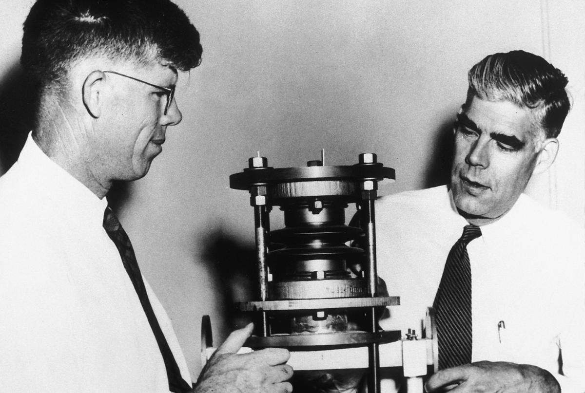 Russell and Sigurd Varian, brothers raised in Halcyon, collaborated on several major advances in such fields as radar and medicine. Russell had the ideas and designs, and Sigurd the organizational skills required to make dream reality. Among their many successes, their klystron tube allowed the British to develop better radar than the Germans during WWII.