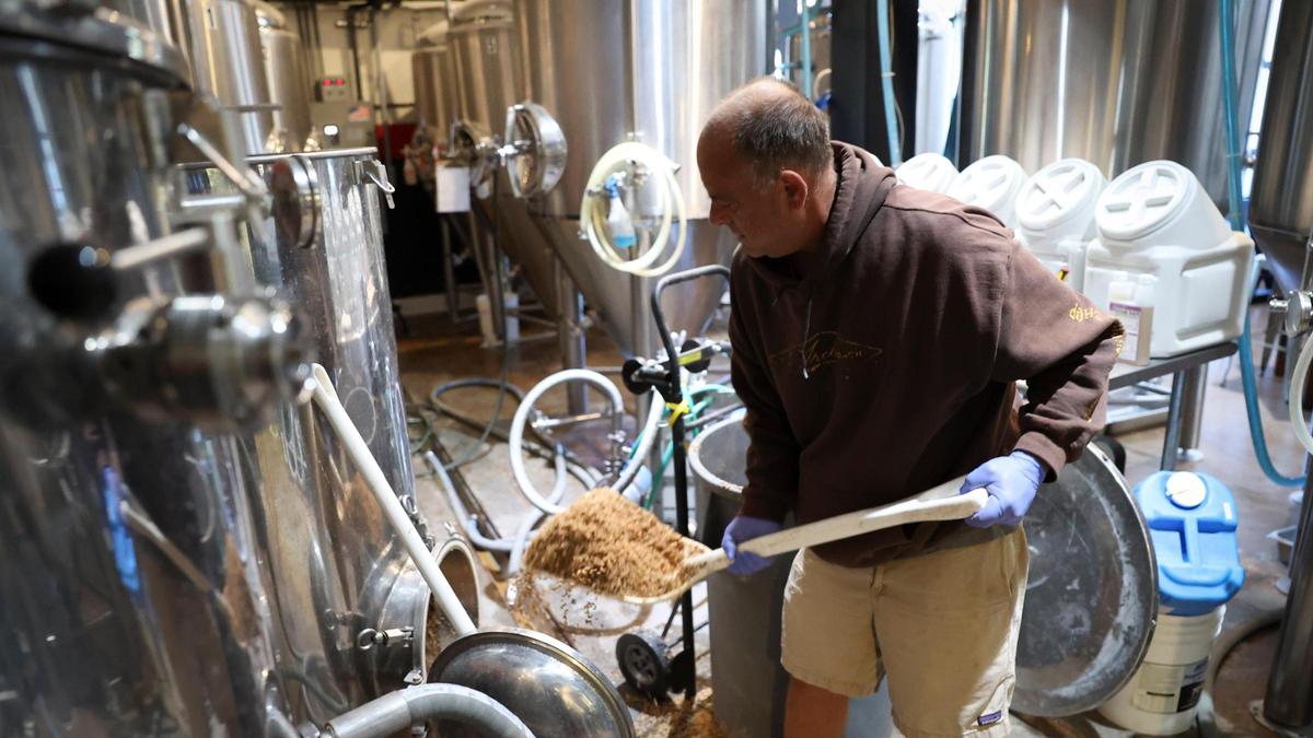 Mike Hiebner has good days when he can do the physical labor of brewing at ManRock Brewing, but he has also had help from the community when his symptoms have limited him March 15, 2024. He is working through the process of a kidney transplant.