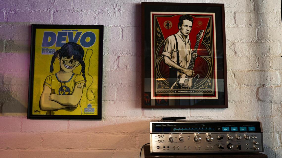 Decades HiFi Lounge invites customers to bring viynal to play, or select from their library on Traffic Way in Atascadero, seen here on May 27, 2025.