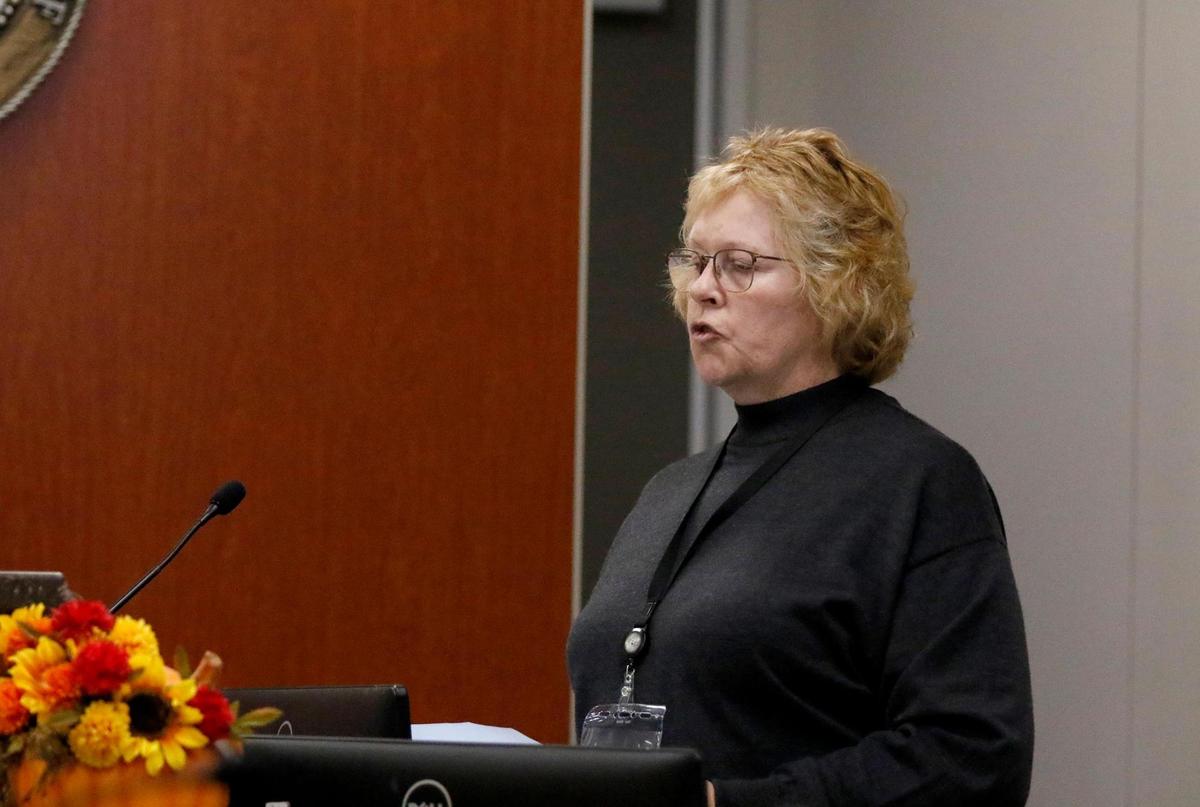 The court clerk reads the verdict after a jury found Paul Flores guilty of murdering Cal Poly student Kristin Smart. The jury’s verdict was read in Monterey County Superior Court on Oct. 18, 2022.